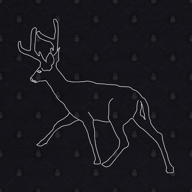 Deer line art by Alex